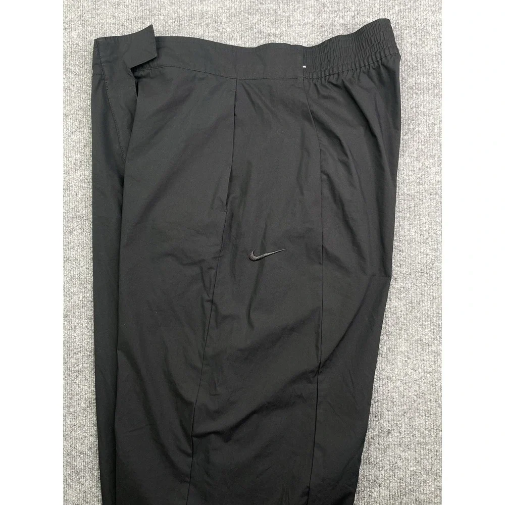 Nike Sportswear Essential Pants Womens XL Black Wide Leg‎ Woven DV8309-010